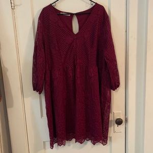 Red Lace Fall Dress